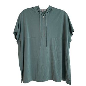 Green Envelope Cropped Poncho